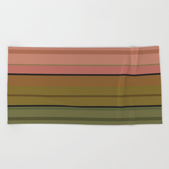 Multi-colored striped pattern . 3 Beach Towel