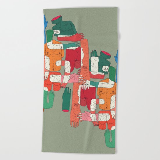 body interaction Beach Towel