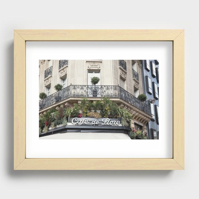 Café de Flore II Recessed Framed Print