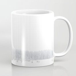 white white WINTER 1of2 SET - snowy white winter forest Coffee Mug