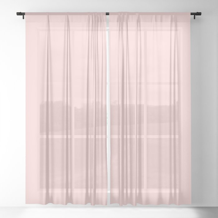 Bleached Pink Sheer Curtain