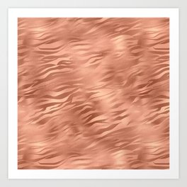Tiger Copper Skin Art Print