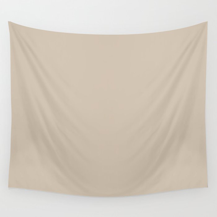 Light Brown, Taupe Solid Color Pairs with Valspar America Hopsack Brown Beige 3003-10B Wall Tapestry