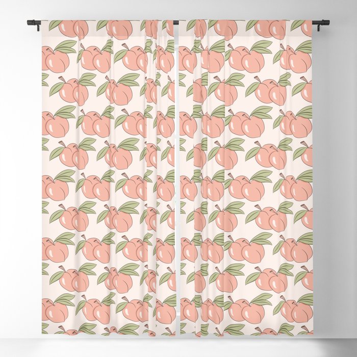 Two Delicious Peaches Blackout Curtain