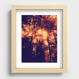 Abstract Flames. Recessed Framed Print