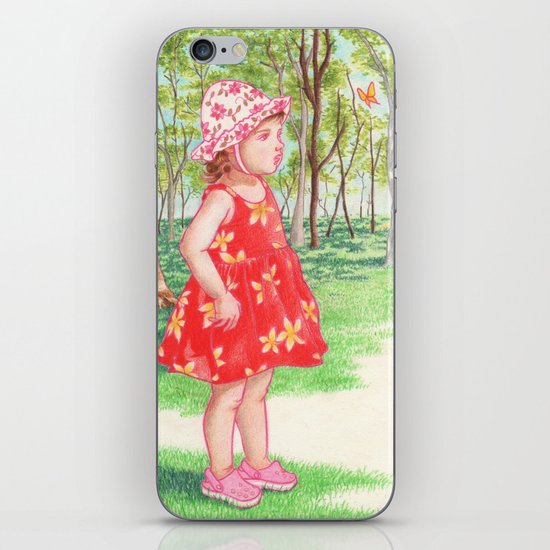 Little Miss Butterfly iPhone & iPod Skin