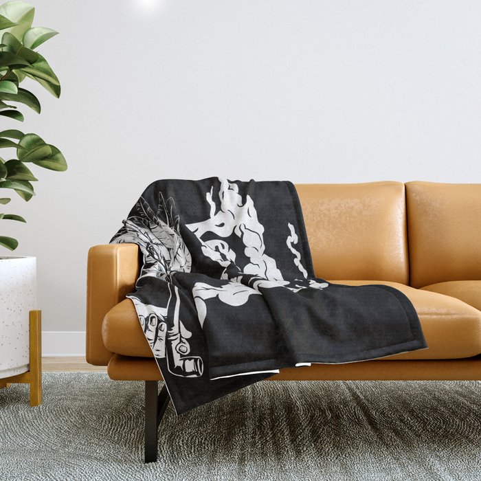 Peace Pipe Throw Blanket