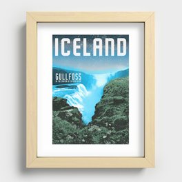 Iceland: Gullfoss Recessed Framed Print
