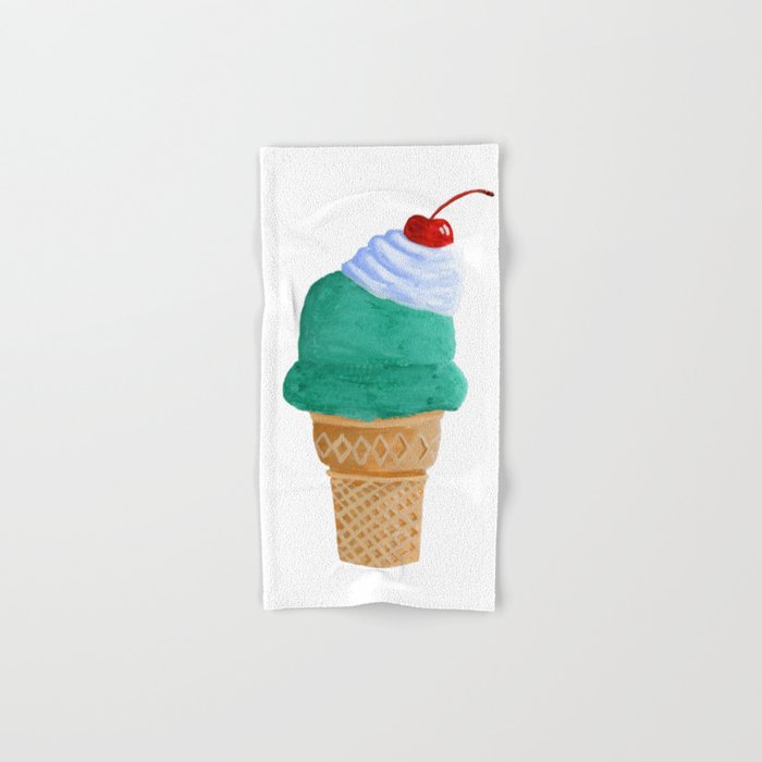 Ice Cream Cone Hand & Bath Towel