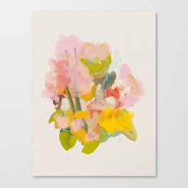 floral abstract spring bouquet Canvas Print