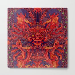 Red Bali Metal Print