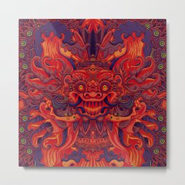Red Bali Metal Print