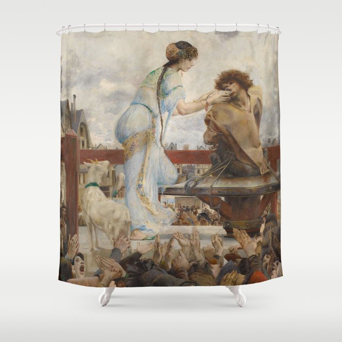 Luc Olivier Merson Shower Curtain By, Notre Dame Shower Curtain