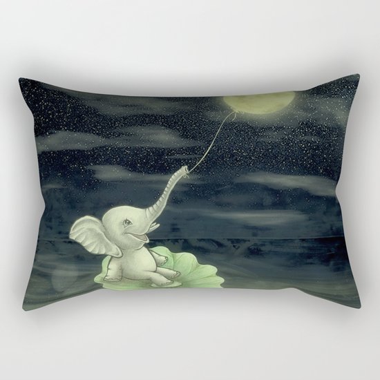 Give me a string, I will fly to the Moon! Rectangular Pillow
