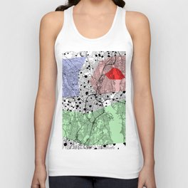 Providence, USA - City Map Collage Unisex Tank Top