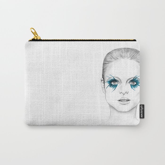 Blue Eyed Girl Carry-All Pouch