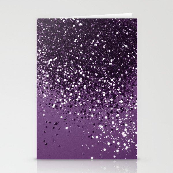 PURPLE Glitter Dream #1 (Faux Glitter) #shiny #decor #art #society6 Stationery Cards