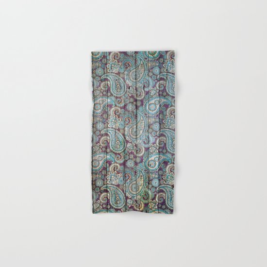 Kashmir on Wood 06 Hand & Bath Towel