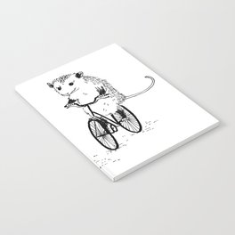 Opossums bike, too Notebook
