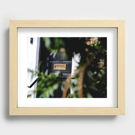 Love Letters in the City. Recessed Framed Print