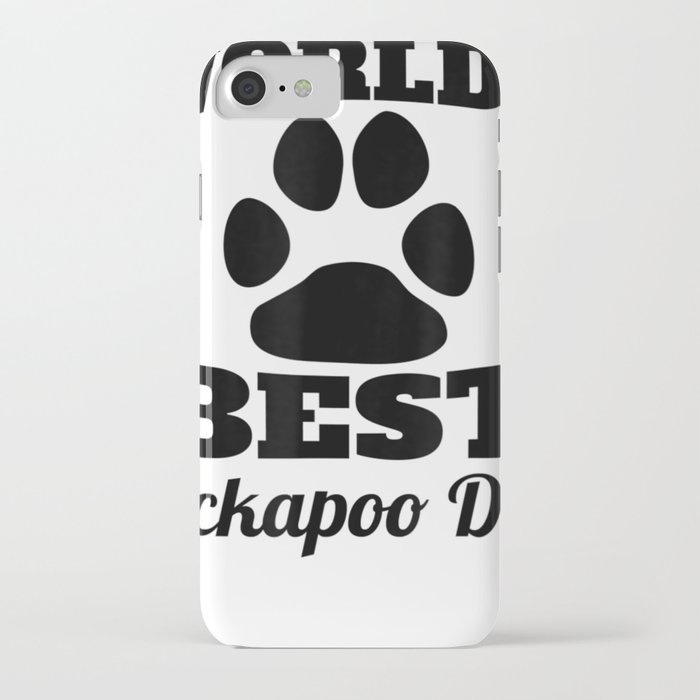 Mens World's Best Cockapoo Dad Dog Owner iPhone Case