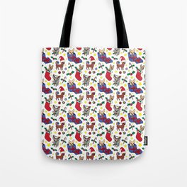 White Christmas Chihuahuas Tote Bag