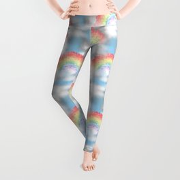 Cloudy With a Chance of Rainbows Leggings