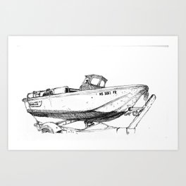 Boston Whaler Art Print