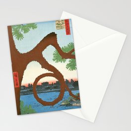 Moon Pine at Ueno,Utagawa Hiroshige Stationery Card