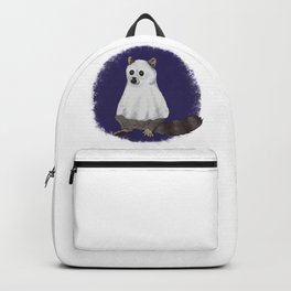 Ghosty Raccoon Backpack | Purple, Digital, Halloween, Trickortreat, Cotume, Drawing, Ghosty, Ghost, Raccoon 