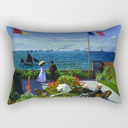 Oscar-Claude Monet was a French painter and founder of impressionist painting who is seen as a key precursor to modernism, especially in his attempts to paint nature as he perceived it. Wikipedia Rectangular Pillow