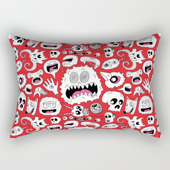 Another Monster Pattern Rectangular Pillow