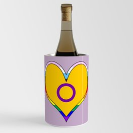 Intersex Pride Heart Wine Chiller