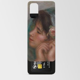 Young Woman Arranging Her Earring Android Card Case