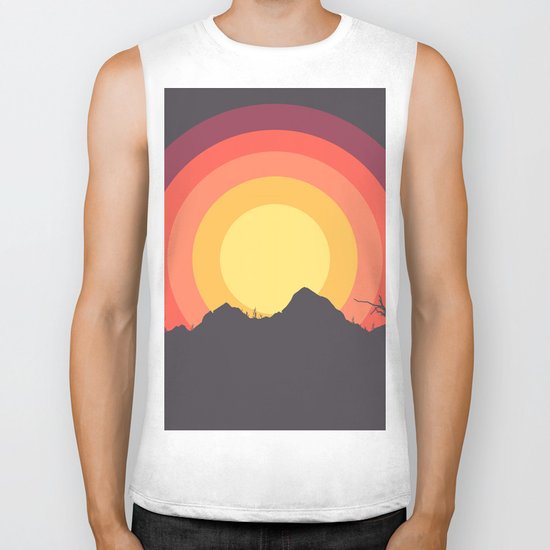 Mountain Sunset Biker Tank