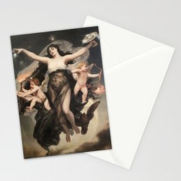 Pedro Americo, The night accompanied by the geniuses of study and love, 1883 Stationery Cards