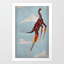 Iron Brontosaurus - Superhero Dinosaurs Series Art Print