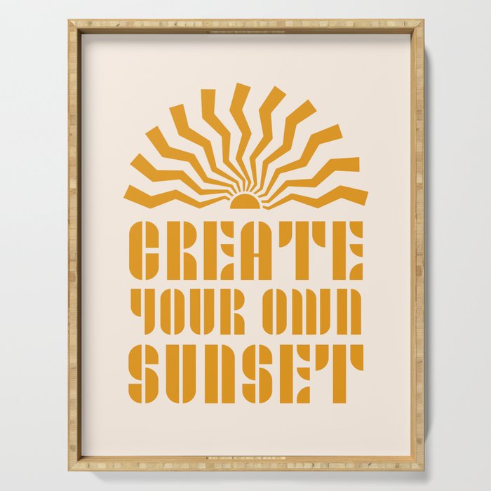 Create Your Own Sunset Serving Tray