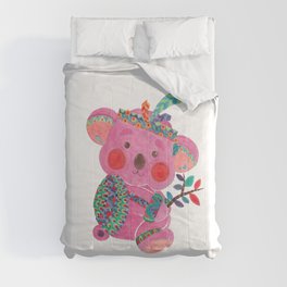 The Pink Koala Comforter