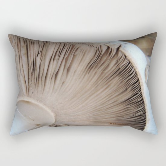 TEXTURES -- Mushroom Uprooted Rectangular Pillow