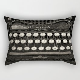 Old Typewriter Keyboard Rectangular Pillow
