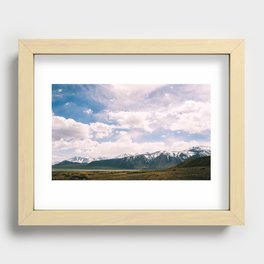 Mammoth Clouds Recessed Framed Print
