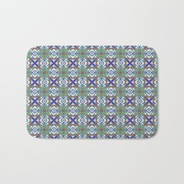Geometrical fractal art of rectangles and fixtures of parallel structures and saturated colors 116 Bath Mat | Chaos, Pattern, Magic, Graphicdesign, Mystic, Lineart, Line, Symmetrical, Dark, Shape And Color 