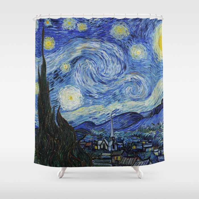 Starry Night Shower Curtain