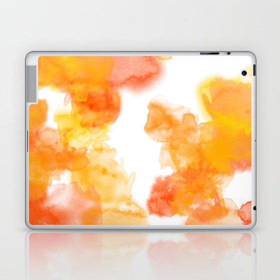 24  Abstract Watercolor Petal Floral 220521 Valourine Digital Original  Laptop & iPad Skin