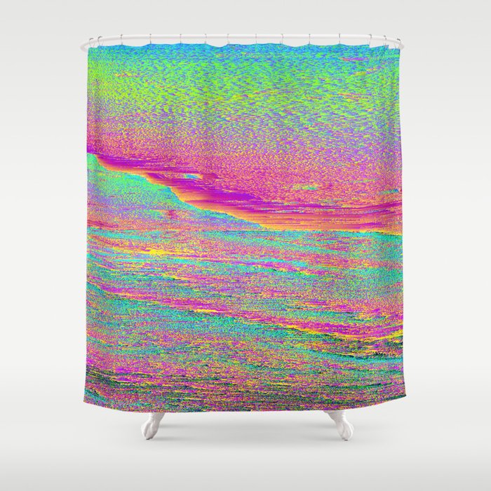 Glitch Aesthetic 2 Shower Curtain