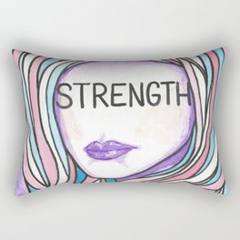 Words Within: "Strength" Rectangular Pillow