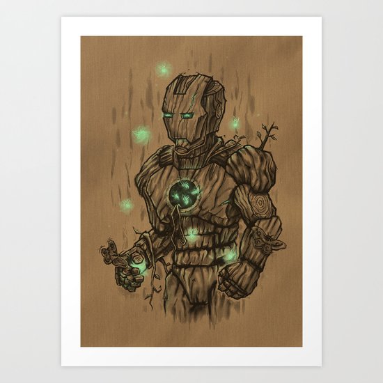 Wooden Man Art Print