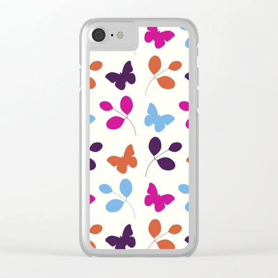 Butterflies #2 Clear iPhone Case