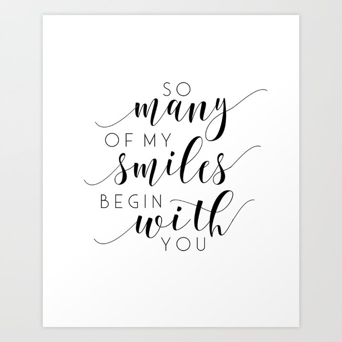 So Many Of My Smiles Begin With You Nursery Print Printable Art So Many Of My Smiles Begin With You Nursery Print Printable Art Baby